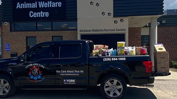 Total Aire Care truck delivering supplies