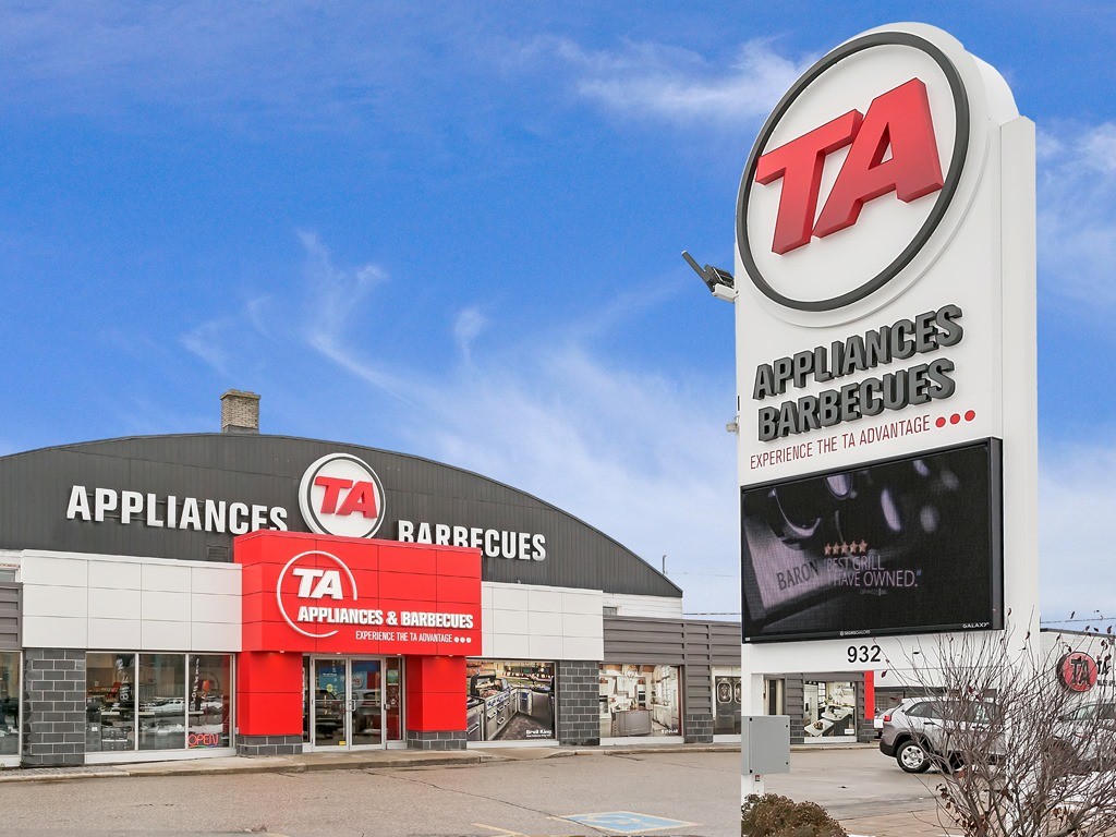 Image of TA appliances building and Street Sign, in Victoria St Kitchener,